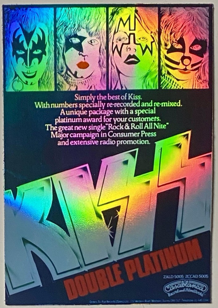 KISS 4.50” x 3” Holographic Vinyl Sticker