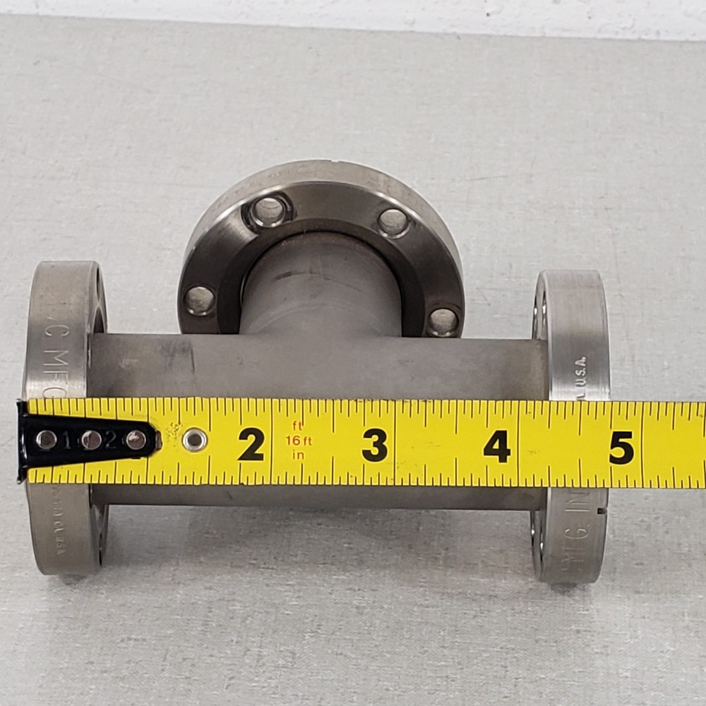 MDC 2.75" CF Conflat DN35CF Tee Fitting 2 Rotatable 1 Fixed Flange High Vacuum