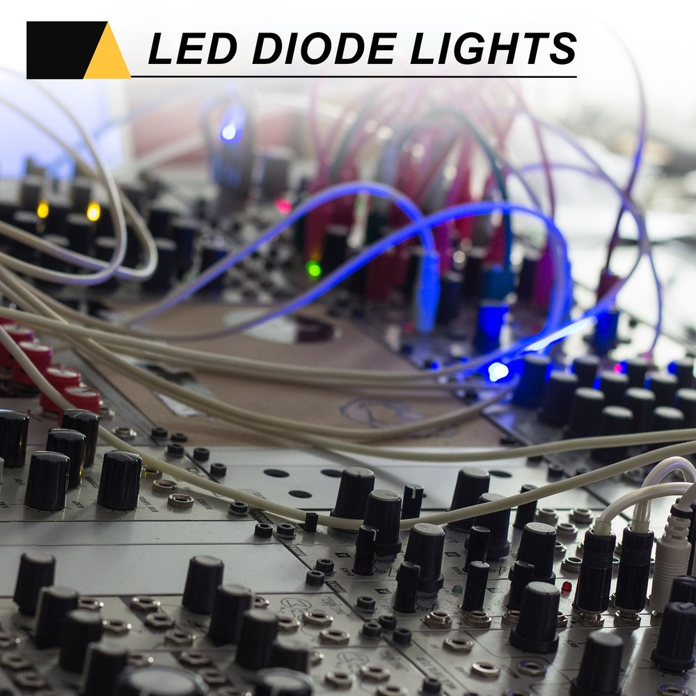 100pcs 5mm LED Diode Lights, Orange Light DC 12V for Electronics Components