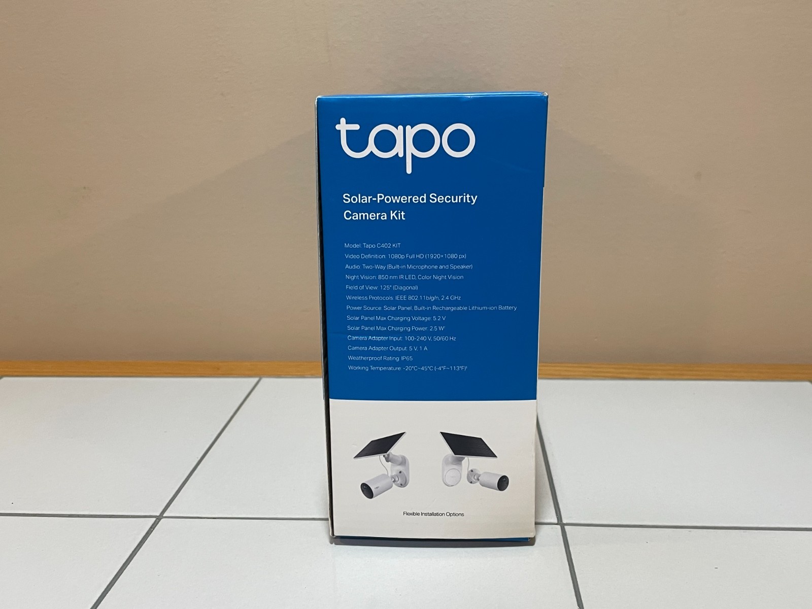 Tapo Outdoor Camera Tapo C402 KIT – Solar Powered 1080P – White