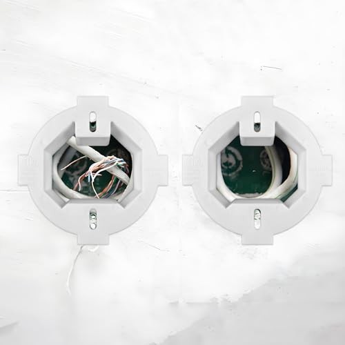 5Pcs Round Electrical Box Extender 1-Gang Plastic Electrical Ceiling Box