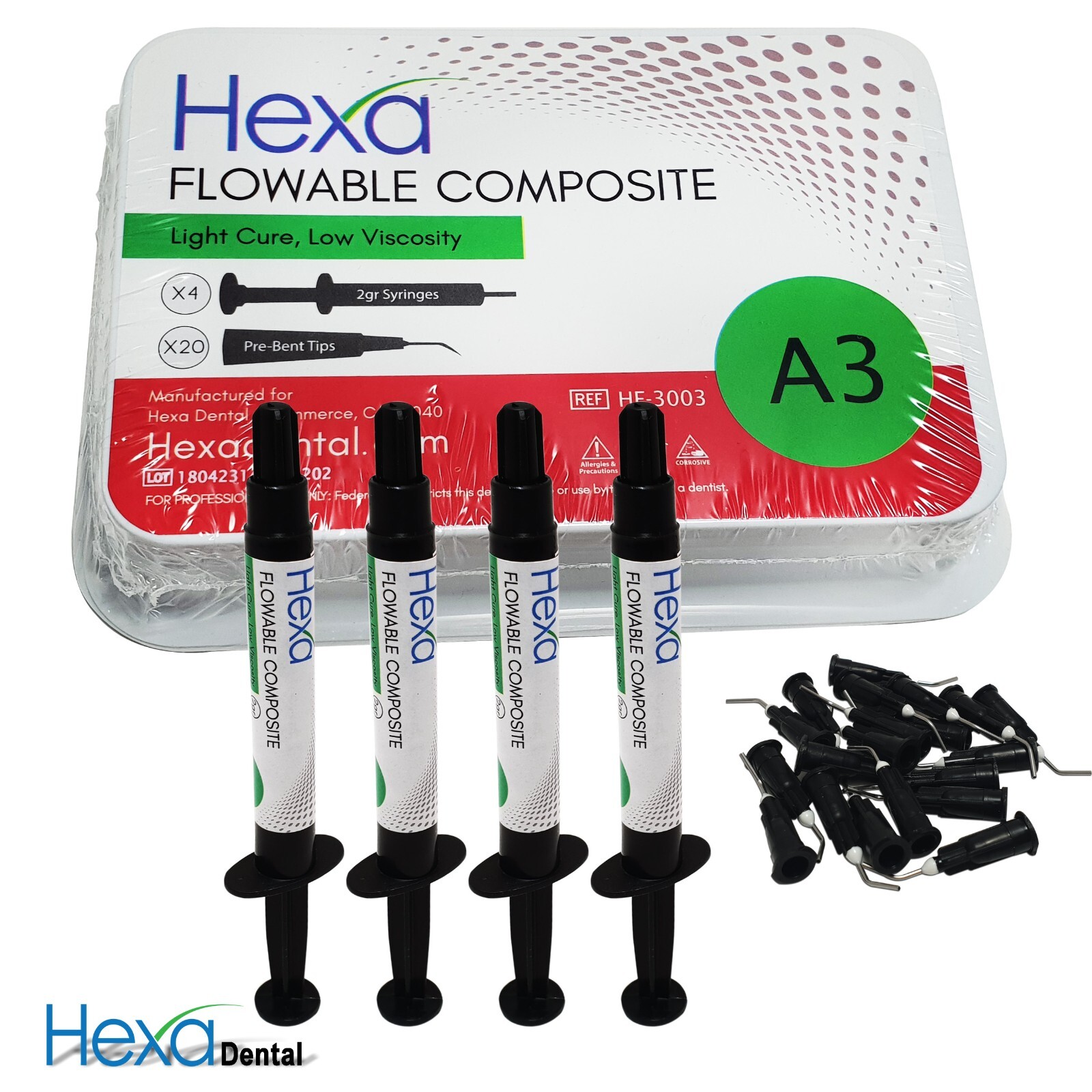 Premium Dental Flowable Composite Light Cure, Low Viscosity Resin Teeth Glue