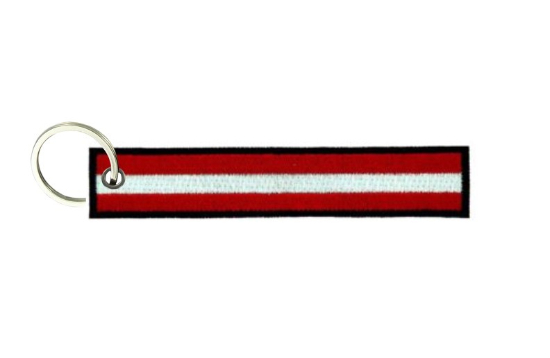 Keychain keyring embroidered embroidery patch flag shield austria band