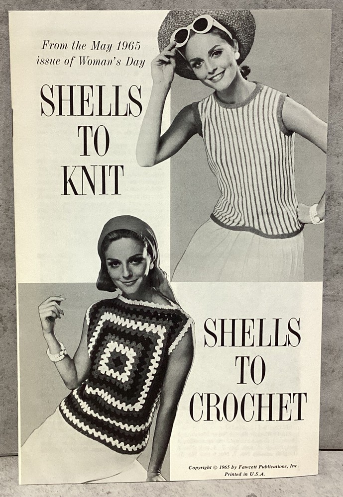 1965 Shells To Knit Crochet Woman’s Day Instructions Patterns