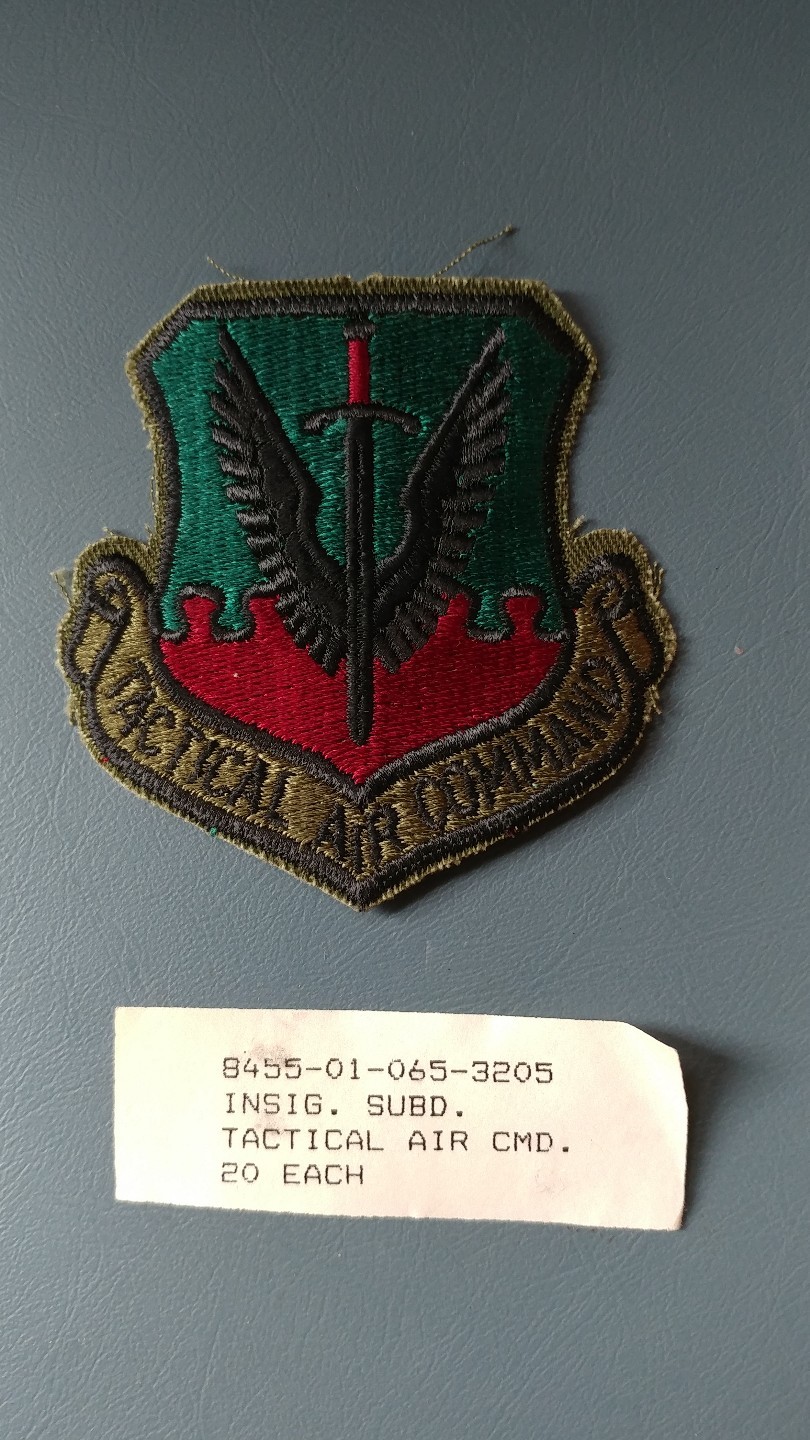 1 Tactical Air Command Insignia subdued patch new