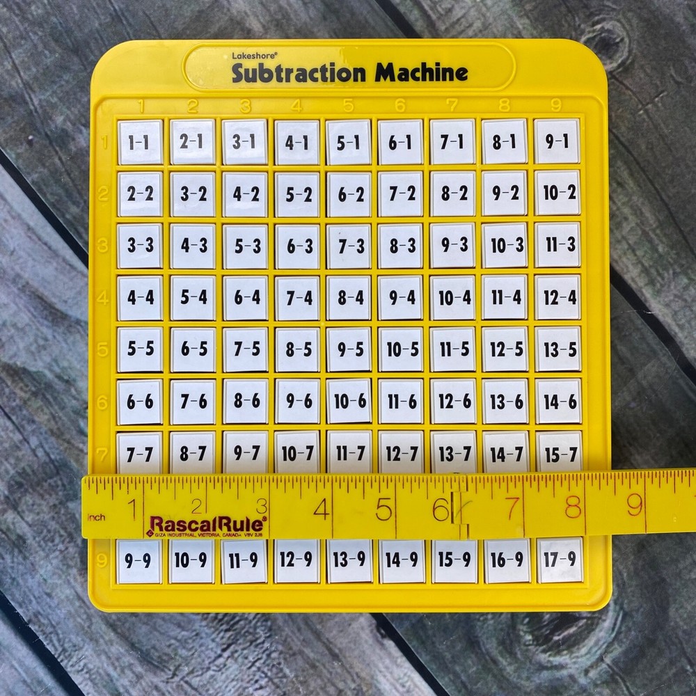 EUC Lakeshore Subtraction Machine Learn Subtract Press Button Math Educational