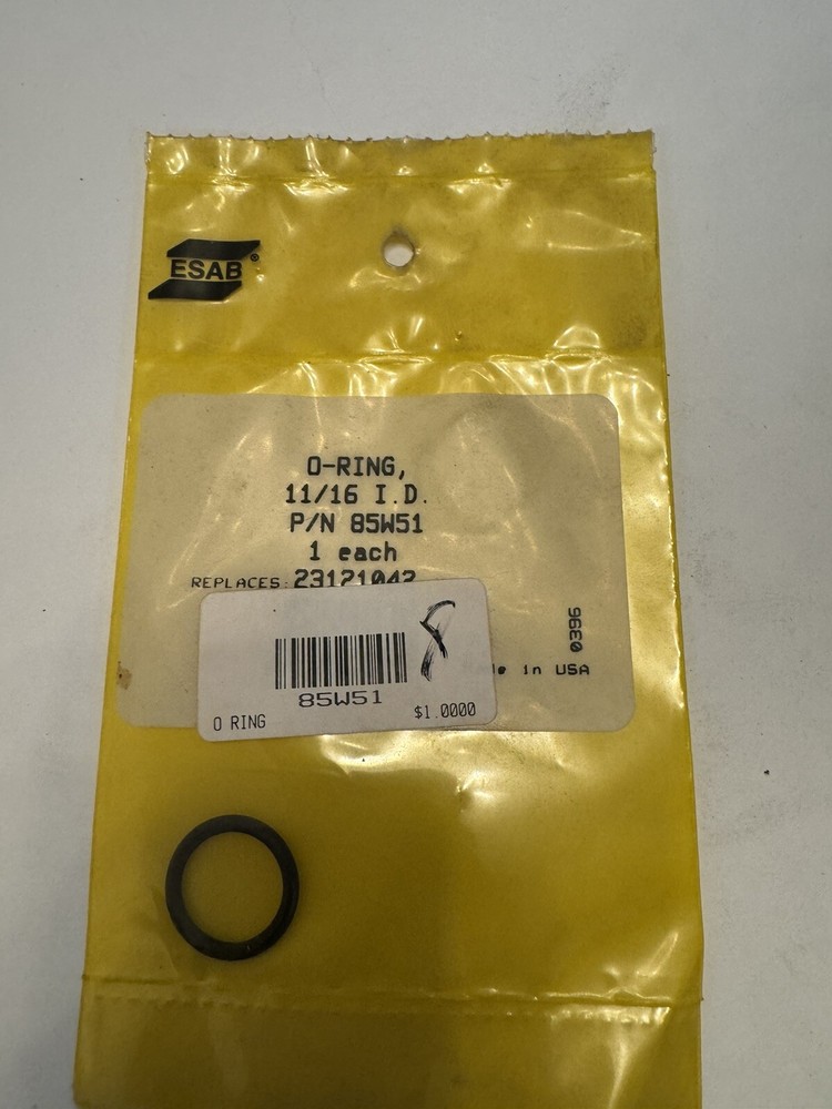 ESAB O-Ring 11/16 I.D. #85W51