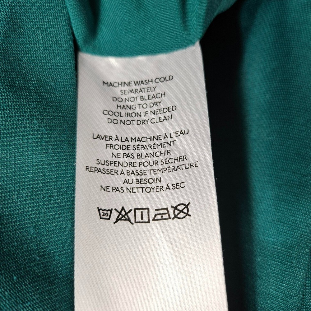 Flat White Blazer Green Size Large