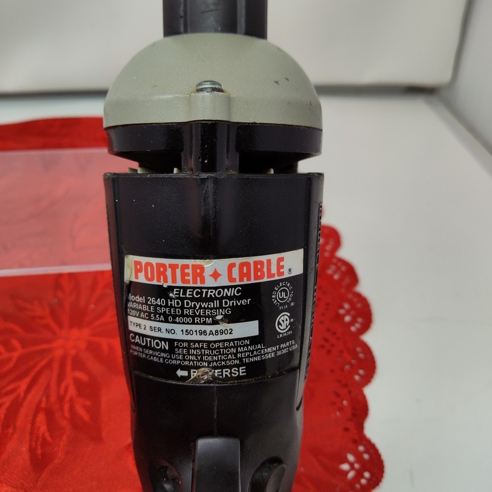 Porter Cable Electronic 2640 HD Variable Speed Drywall Screw Gun