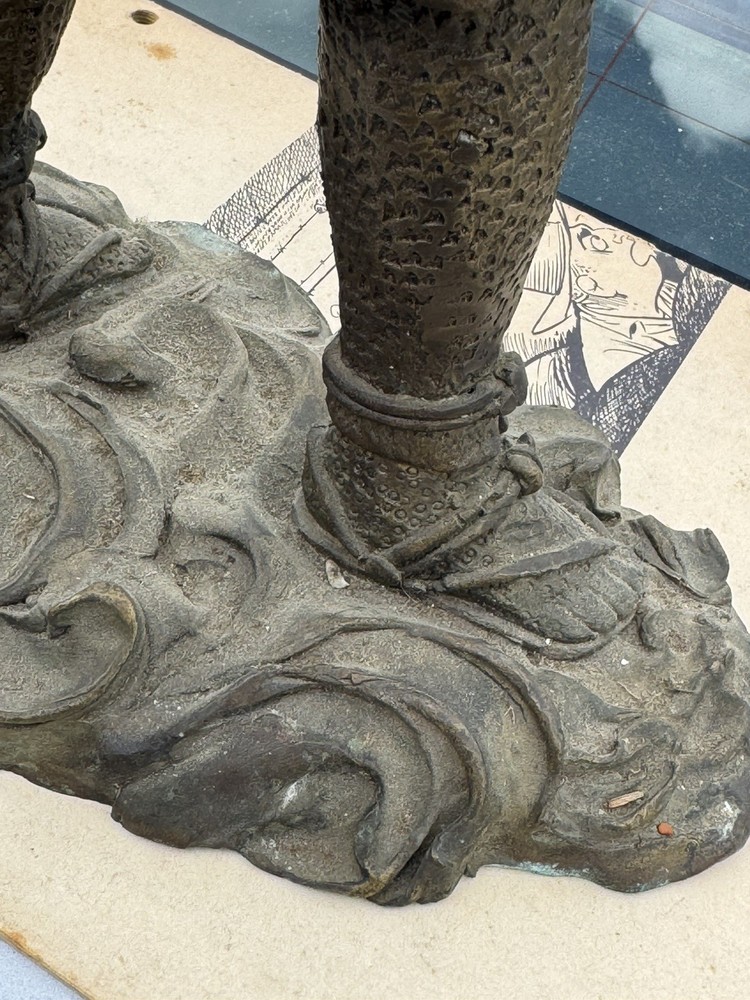 Japanese Samurai Bronze Table Statue (pre WW2) REVISED