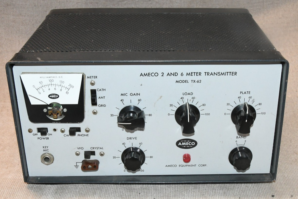 Vintage Ameco TX62 6 and 2 Meter Transmitter Technician Special