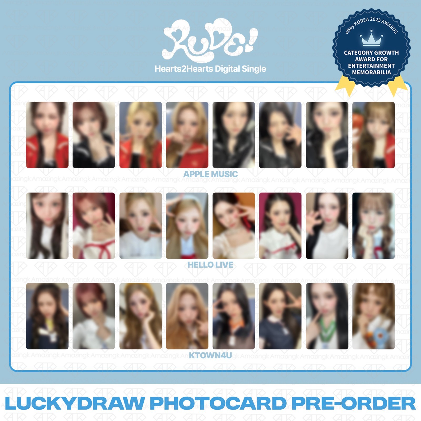 [PreSale] Hearts2Hearts Digital Single Rude! 2nd LuckyDraw Photocard H2H
