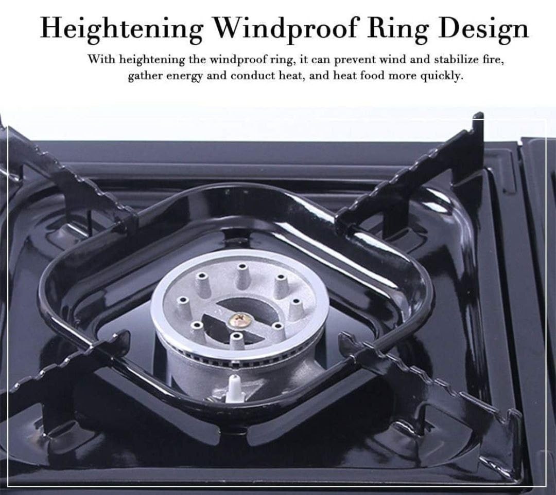 Portable Camping Stove Propane & Butane Hiking Dual Fuel Brass Cooking Burner US