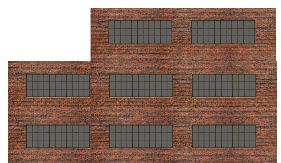 Background Building Kit for HO Scale Model Train Layout -Make custom backgrounds