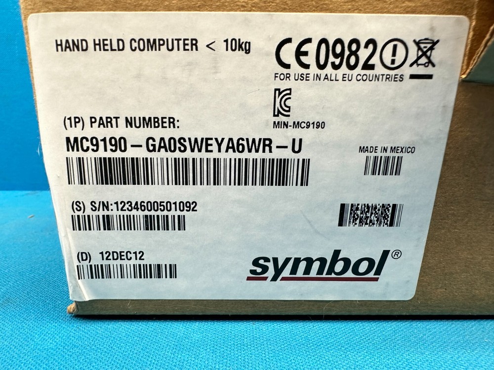 Symbol MC9190 Mobile Computer Laser Barcode Scanner MC9190-GA0SWEYA6WR