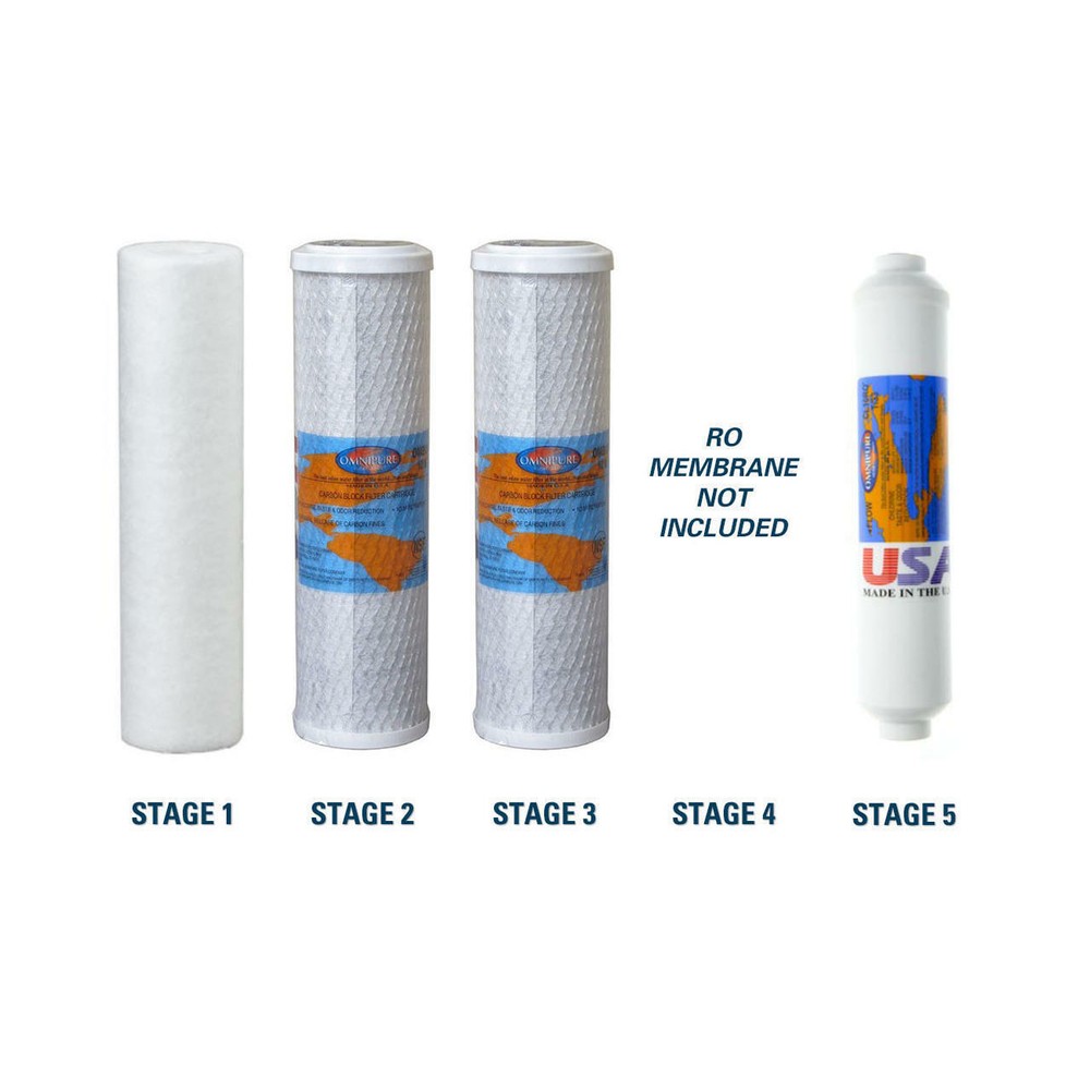 Goldline 50 RO Filter Replacement Kit (Membrane Sold Separately)
