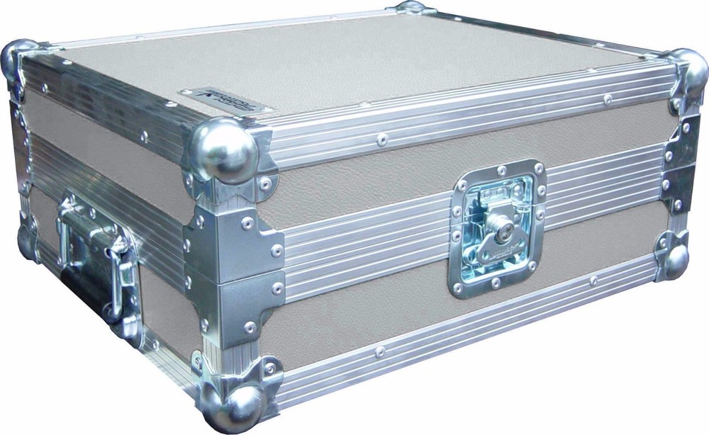 Technics SL1210 Turntable DJ Deck Swan Flight Case (White Rigid PVC)