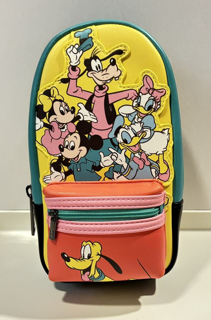 Loungefly Disney 100 Mickey Mouse And Friends Pencil Case With Metal Clip Bag