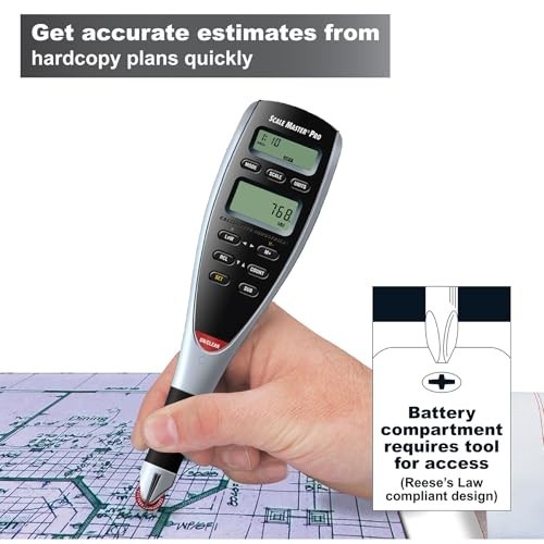 Digital Plan Measure - 7.3-Inch Scale Master Pro, Precision Measurement Tool, Ea