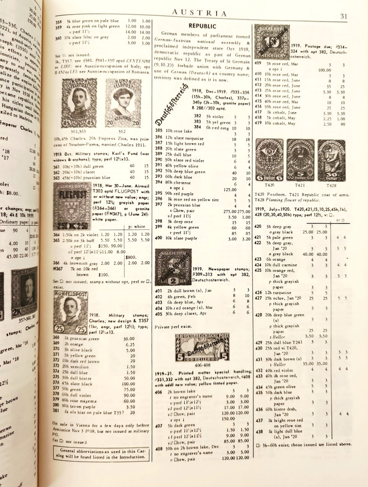 1967 Minkus Austria Stamp PB Catalog Liechtenstein Switzerland Philately Guide