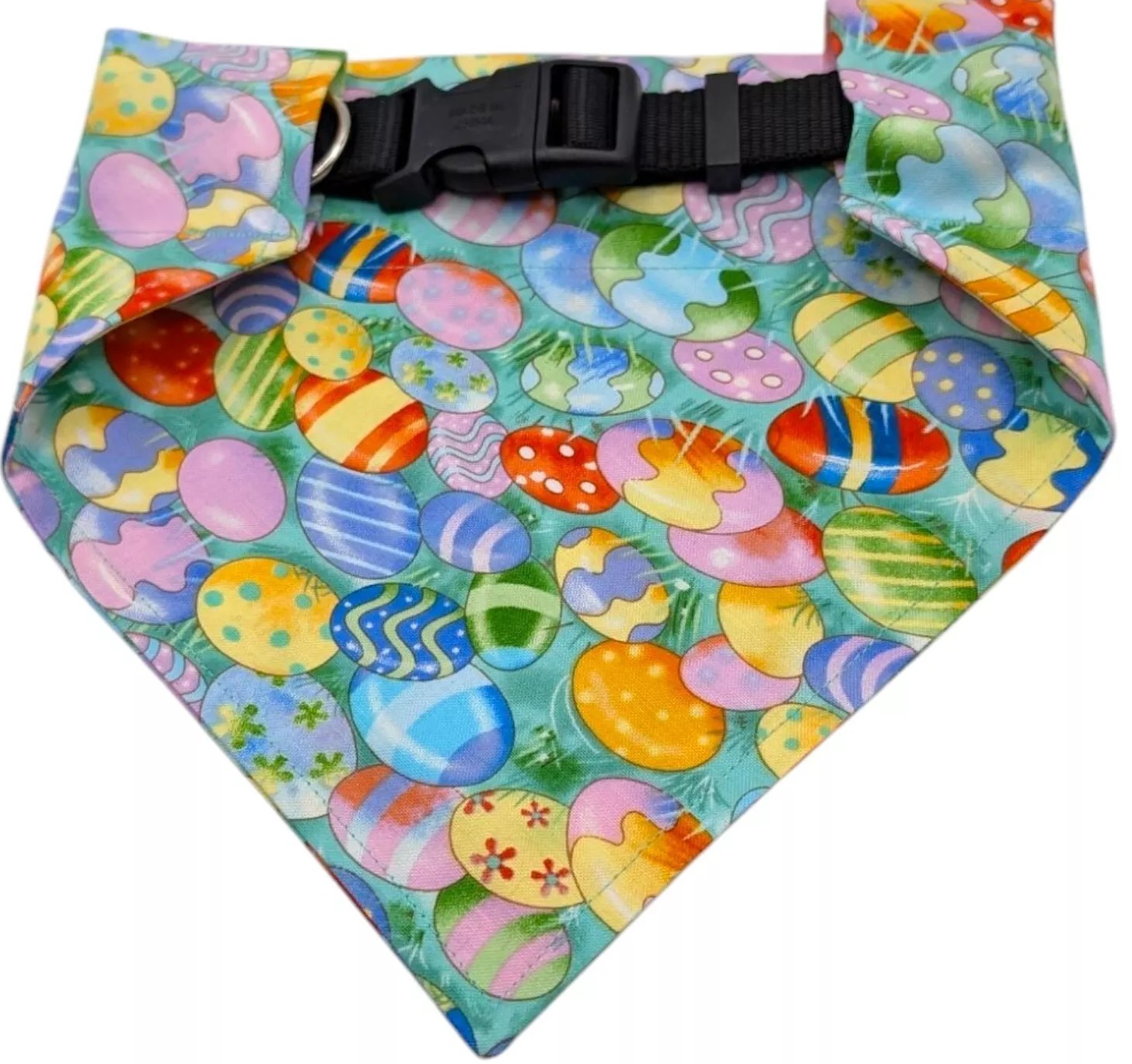 Easter Eggs Dog Bandana Spring OVER THE COLLAR Bandanna Slide Bandanna egg