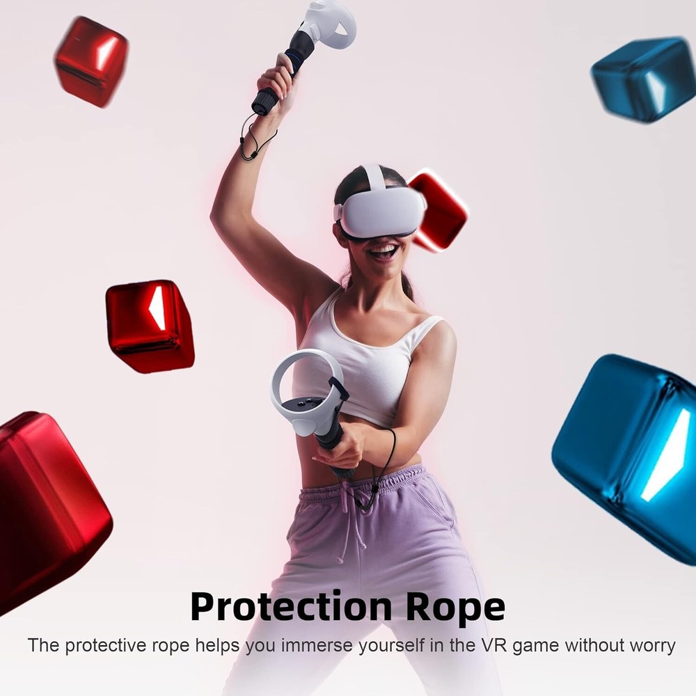 VR Handle Attachments for Oculus Quest 2 - Extended Grip for Ultimate Gaming
