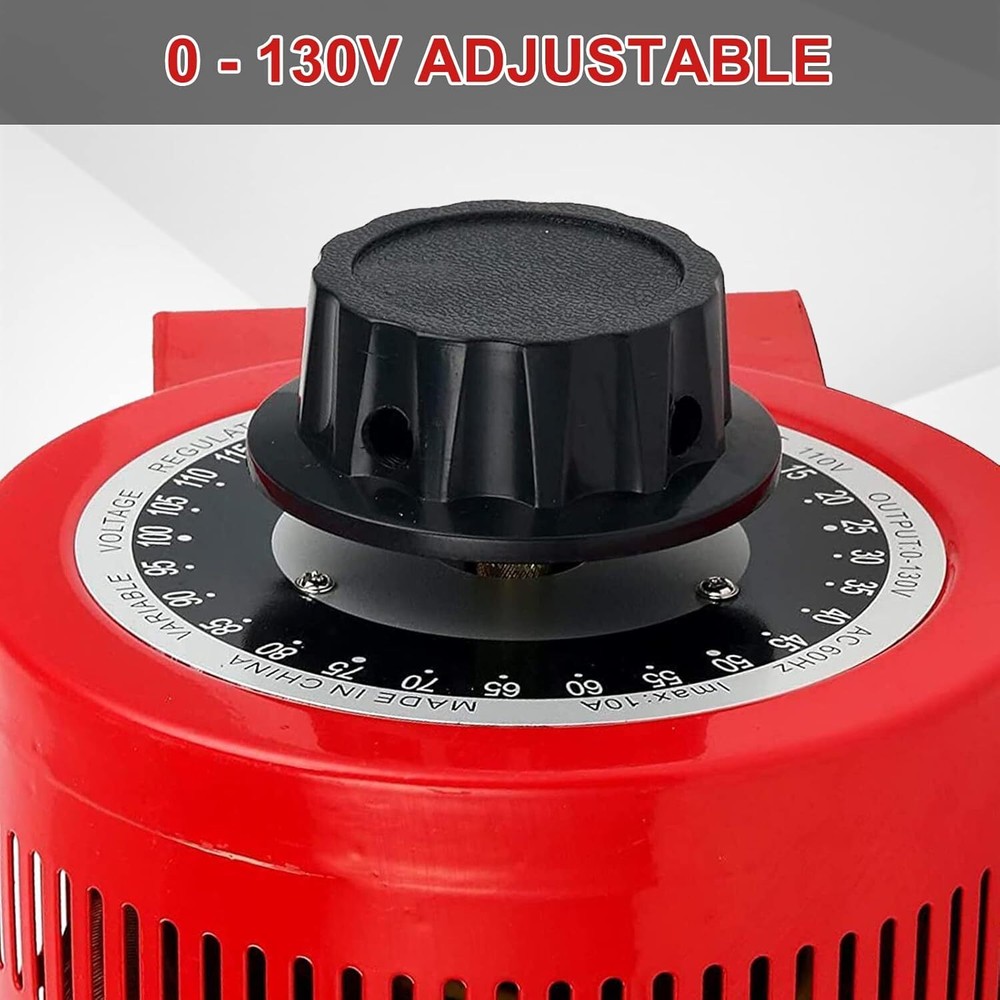 YaeCCC 5Amp Variac Variable Transformer AC Auto Voltage Regulator 500VA 0-130V