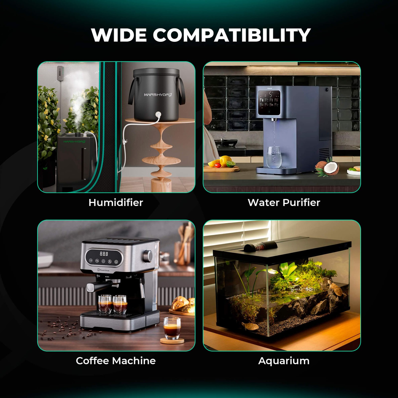 Mars Hydro 15L Auto-Refill Kit Stable Water Supply for Humidifiers & Hydroponic