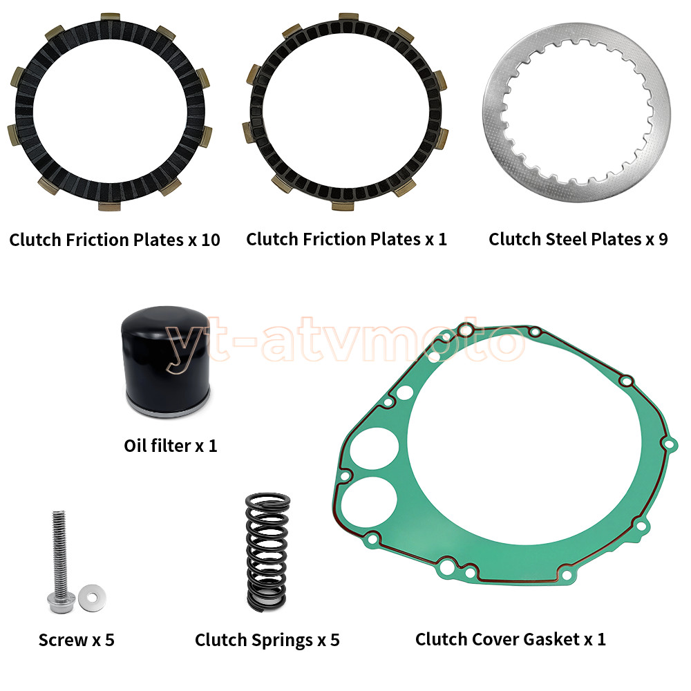Clutch Friction Plates &Gasket Kit For Suzuki GSXR600 GSXR750 00-05 #21441-31E50