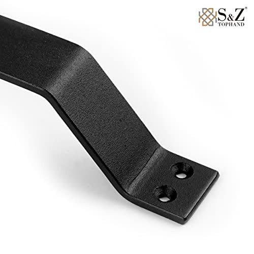 9” Sliding Barn Door Handle, Black Gate Handle Set, Door Pull, Pull Handle 2