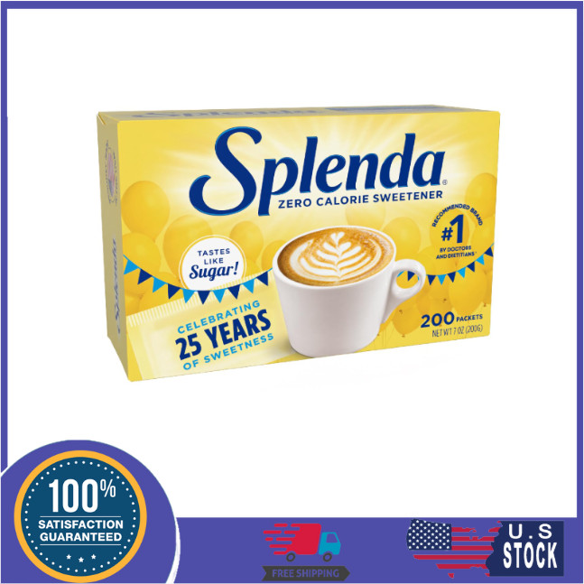 SPLENDA Zero Calorie Sweetener, 200 Count Packets