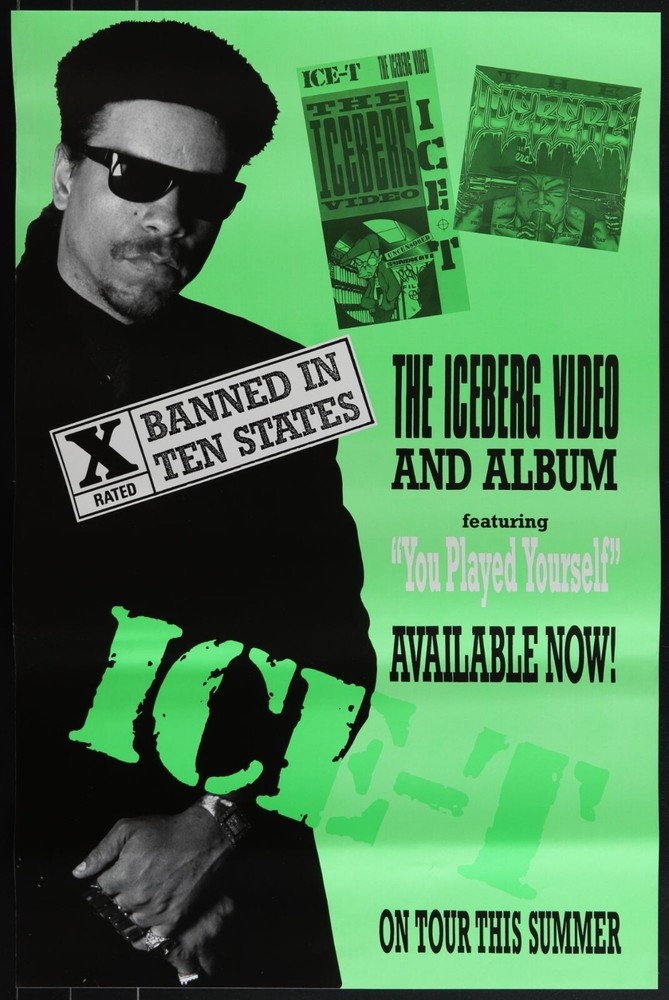 ICE-T Iceberg (1980) Original Music Poster 23x35