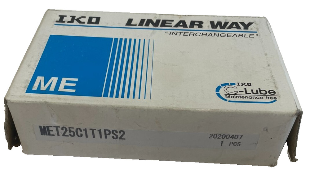 NEW IKO LINEARWAY MET25C1T1PS2 LINEAR ROLLER BEARING