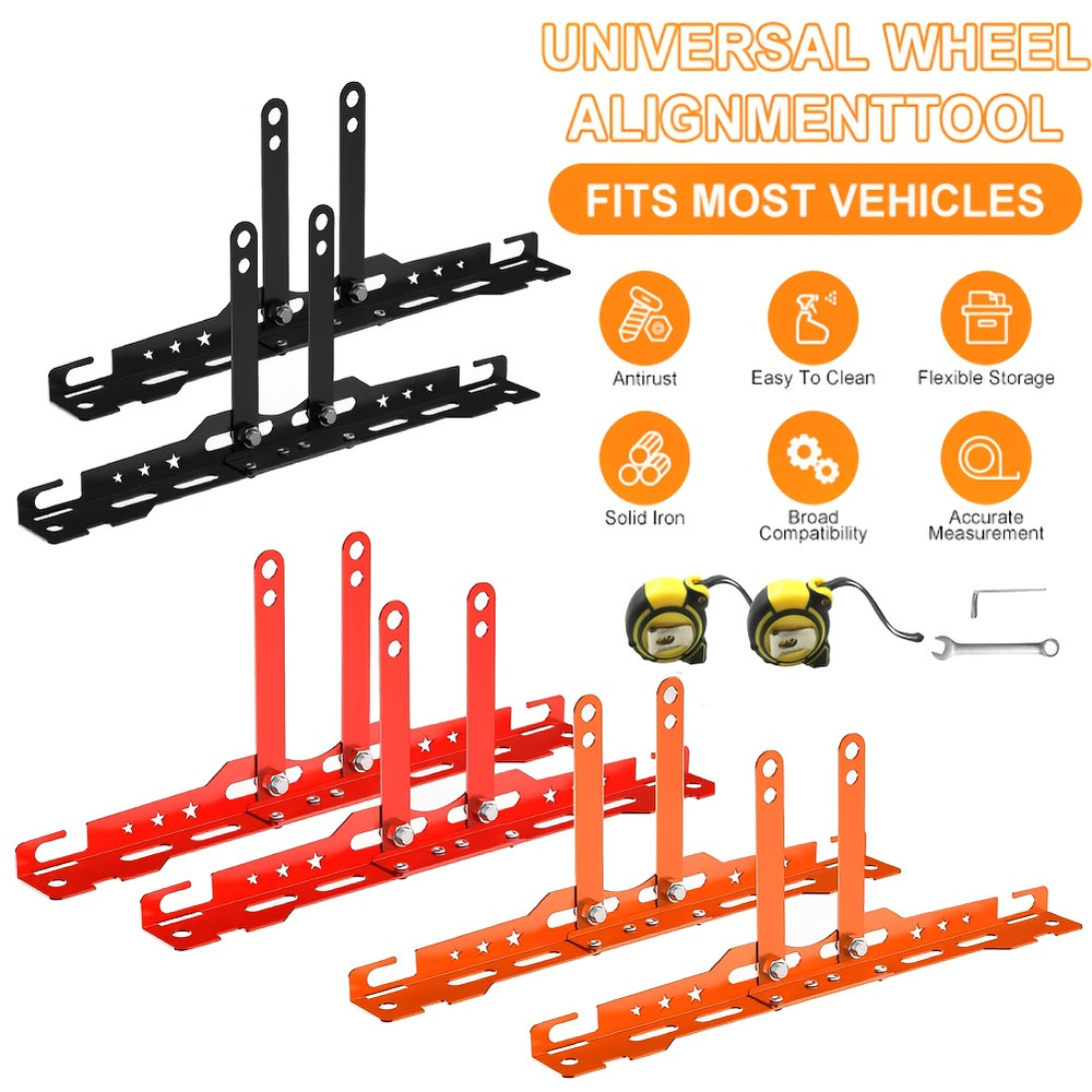 2 PCS Wheel Toe Alignment Tool Plate Automotive Wheel Alignment DIY Tool