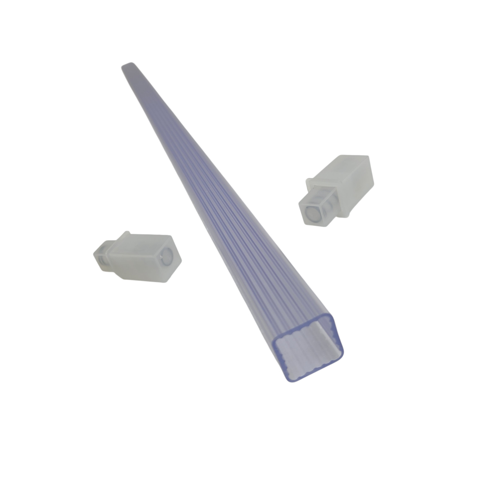 Clear Acrylic Towel Bar Rod Spring Rack 24 inch Mid Century Modern Vintage Retro