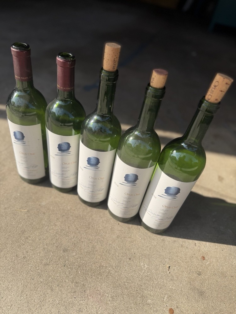 Empty Opus One Bottle 2018