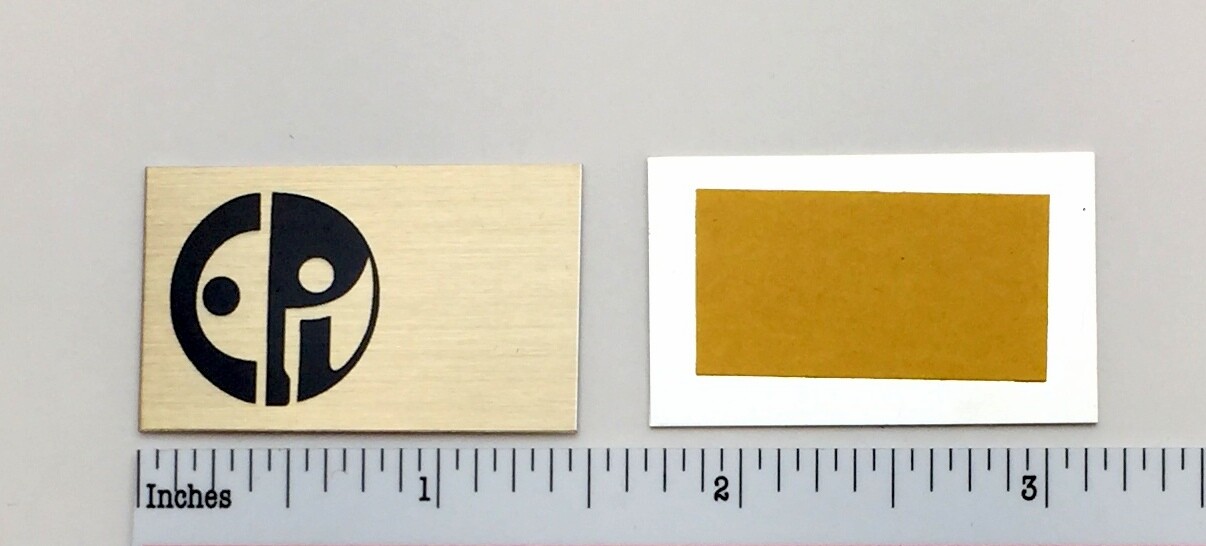 EPI Speaker Badge Logo Emblem Custom Aluminum Pair