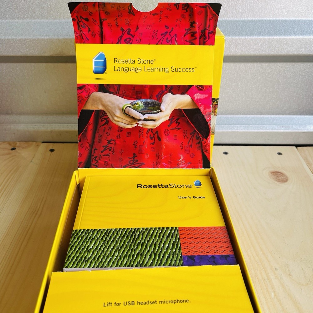 Rosetta Stone Italian Level 1 Version 3 Software CDs With Headphones