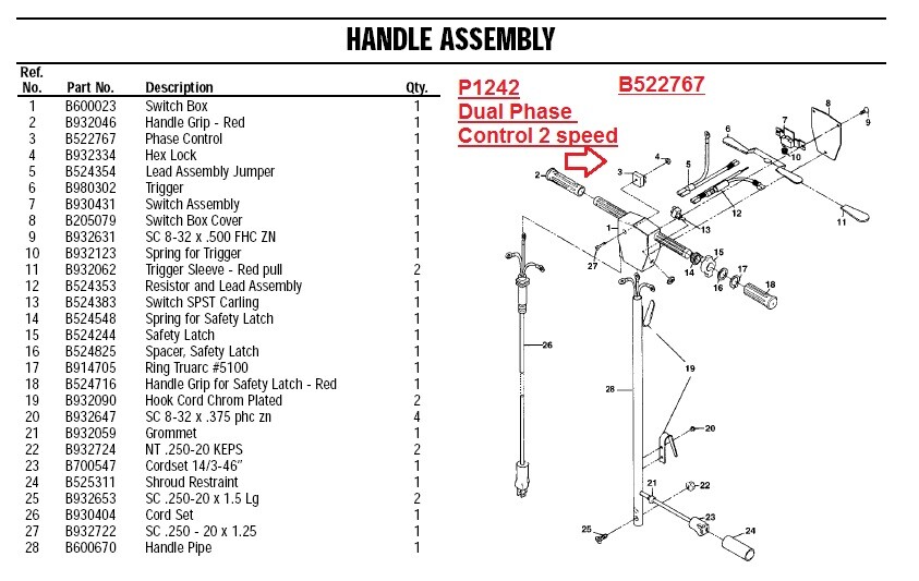 Pullman Holt Phase Control Dual Speed B522767 for Floor Machine