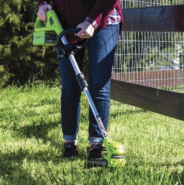 Cordless String Trimmer Edger Yard Weed Eater Wacker w/ 40-Volt Battery Charger