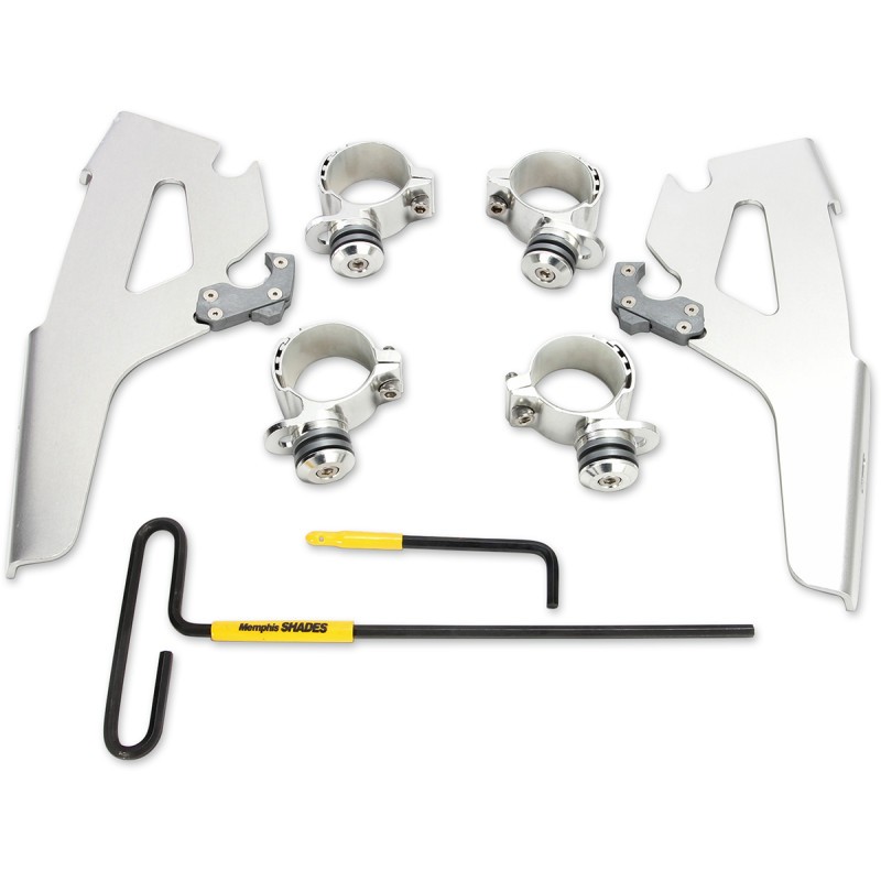 MEMPHIS SHADES Windshield Trigger-Lock Complete Mount Kit - Polished - MEK2021
