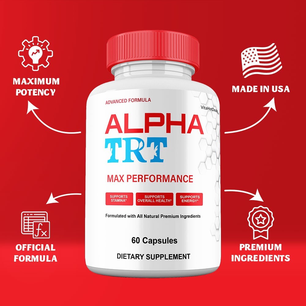 Alpha TRT Capsules for Men, Maximum Strength Formula, AlphaTRT (3 Pack)