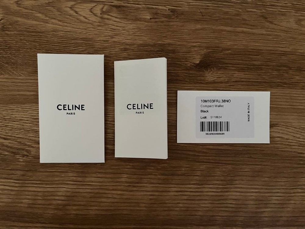 CELINE Compact Wallet Triomphe Charm From Japan