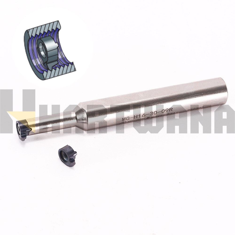 Lathe Internal Threading Tool Small Inner Diameter 60° Carbide Insert P1.5-3.0