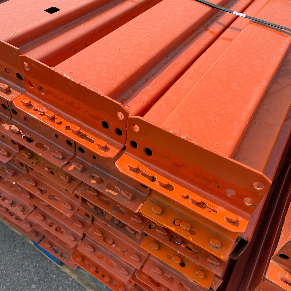 INTERACK Pallet Rack Cross Beam Teardrop Style (Round & Angular) 12 ft x 6” Oran