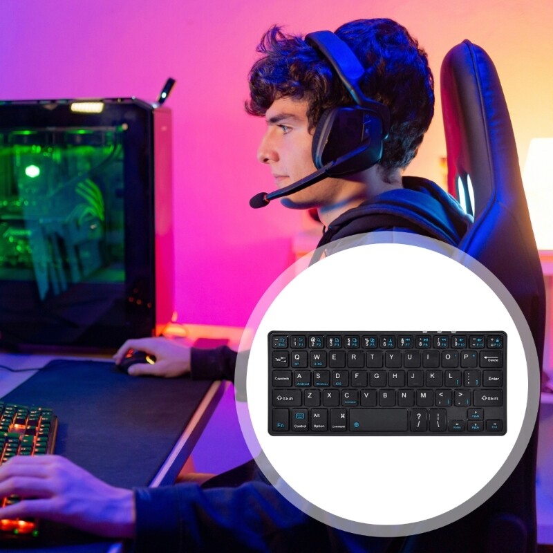 Double Mode Keyboard Wireless Bluetooth-compatible 5.0 And 2.4GHz Connection