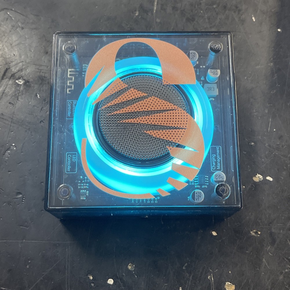 Solekick clear bluetooth speaker