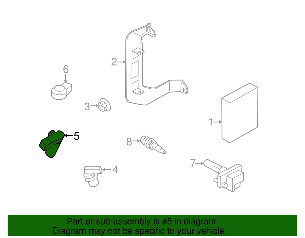 Genuine Subaru Engine Crankshaft Position Sensor 22053AA071