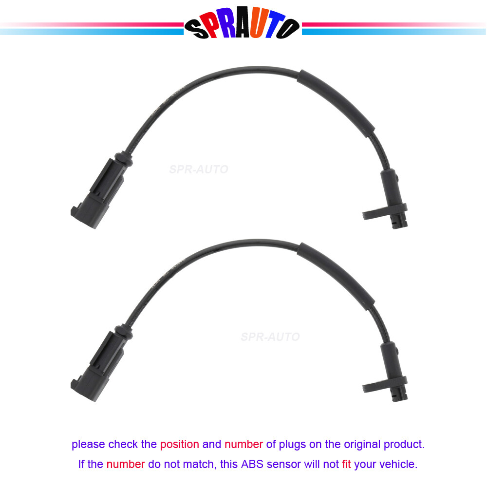 Front Driver & Passenger ABS Speed Sensor Set For 15-19 Ford Transit 150 250 350