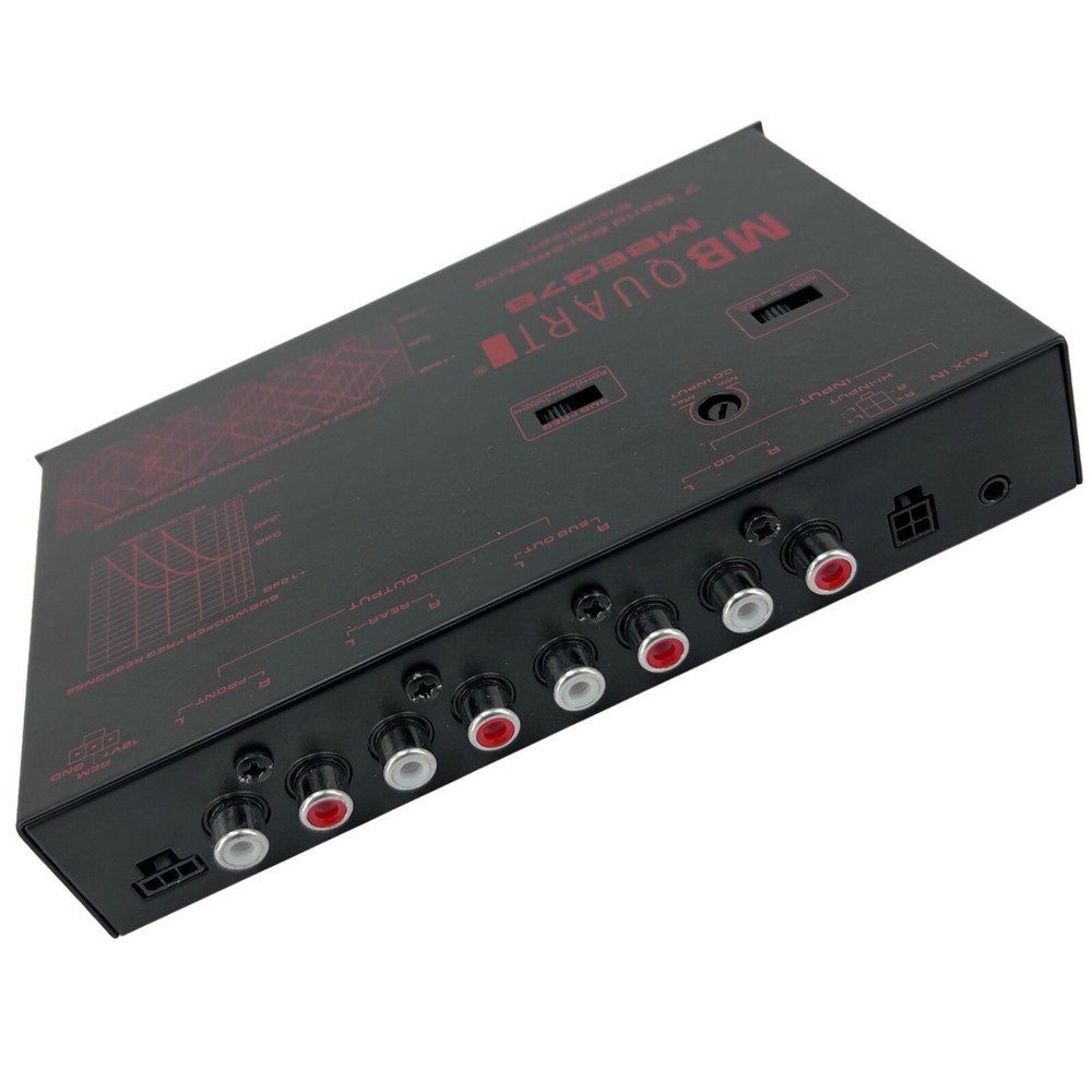 MB Quart Car Audio Equalizer 7-Band / 9-Volt Line-Driver Multiple-Source Signal